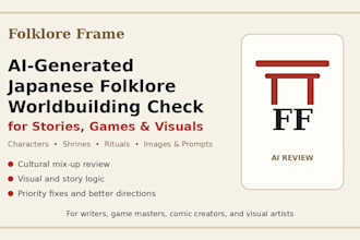 check your ai generated japanese folklore worldbuilding