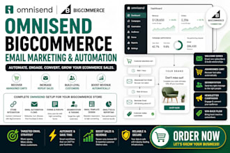 setup omnisend bigcommerce email marketing automation and ecommerce email funnel