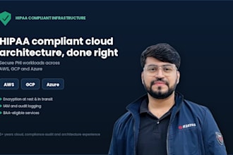 design hipaa compliant cloud architecture on AWS, gcp, and azure