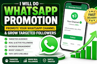 do whatapp promotion, promote your whatsapp channel