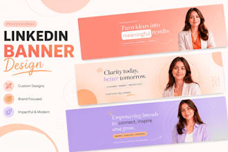 do linkedin banner design for founders and creators
