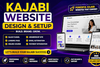 fix kajabi course, build kajabi website, kajabi landing page as kajabi expert