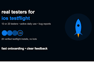provide ios testflight beta testers for your app