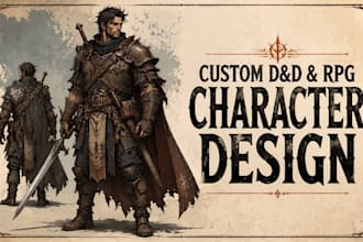 create custom dnd, sci fi and rpg character art for your fantasy campaign