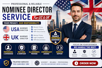 provide a professional nominee director services for USA, UK and germany