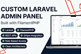 create a custom admin dashboard using laravel and filament PHP