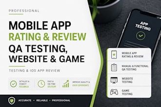 do mobile app QA testing, app rating review website, game testing IOS app review