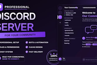 build a high quality discord community server
