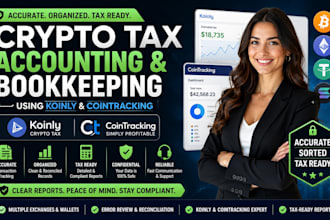 crypto tax accounting and bookkeeping using koinly and cointracking