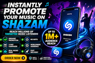 instantly promote your music on shazam to millions of targeted listeners