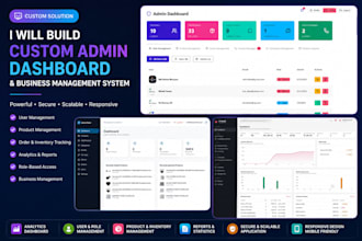 build a custom admin dashboard and business management system