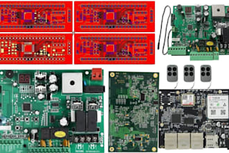 design a custom gate controller pcb with professional schematic and gerber files