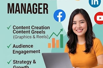 be your social media manager and creator