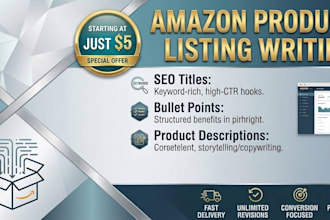 write amazon listing optimization and SEO description