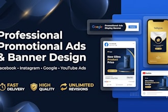 design high converting e commerce ad banners and social media graphics