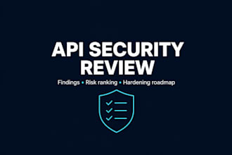 audit your API security and create a hardening roadmap