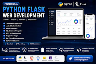 develop a professional python flask web application
