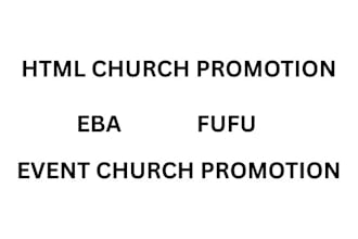 do html church event promotion