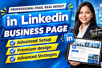 create and optimize a linkedin business page and company page
