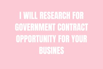 research government contracts and find rfp rfq bid opportunities