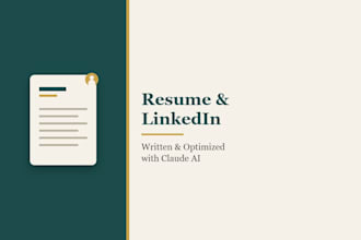 write and optimize your resume and linkedin with claude