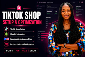 set up tiktok shop facebook shop instagram shop  shopify store