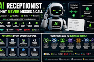 build ai voice agents and ai receptionists using vapi retell and n8n