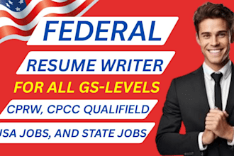 write a professional federal resume