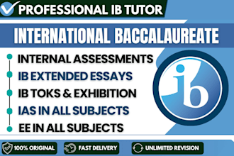 assist you with ib sl hl ias, toks, ib extended essays and myp projects, ess