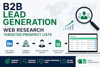 do b2b lead generation and web research