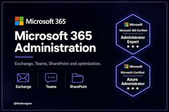 manage and optimize microsoft 365 tenant, exchange, teams and sharepoint