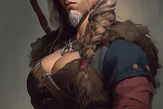 create epic fantasy character art