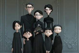 made an amazing christmas family portrait