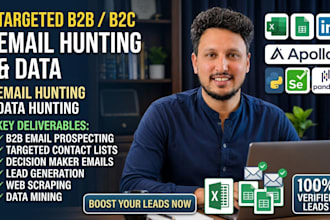 do targeted email hunting and data hunting
