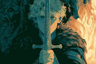 create an epic fantasy book cover