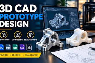 design 3d cad models for prototyping and manufacturing