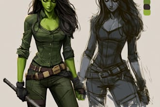 turn your face in to amazing superhero character