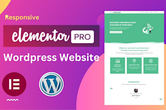 build a wordpress website with elementor pro, divi, or avada
