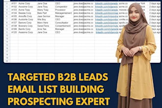 do targeted b2b lead generation and email list building