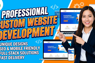 build custom website development as a full stack developer