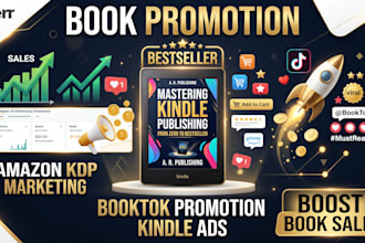book promotion, ebook marketing, amazon kindle KDP marketing booktok promotion