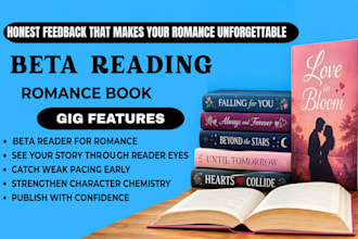 beta read your dark or mafia romance with honest reader feedback