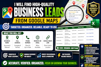 find high quality google maps leads