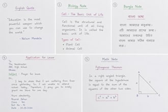 write your assignments neatly by hand