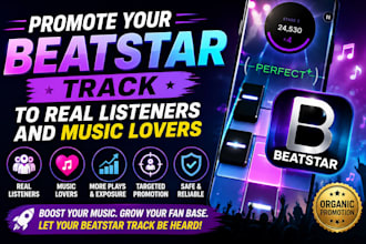 promote your beatstar track to real listeners and music lovers