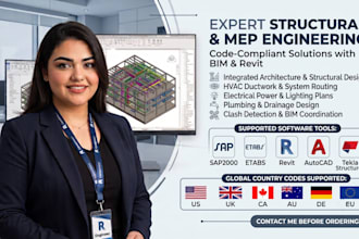 do revit architecture, hvac design, mep drawing in  bim model