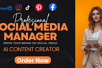 be your social media manager and ai powered content creator