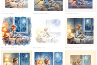 watercolor style guide for your childrens book