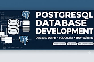 design and develop a postgresql database with sql queries