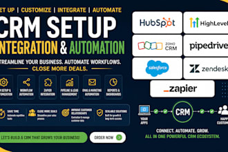 hubspot gohighlevel zoho pipedrive salesforce zendesk zapier integration crm